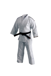 image of adidas J500 Judo Uniform with Black strips